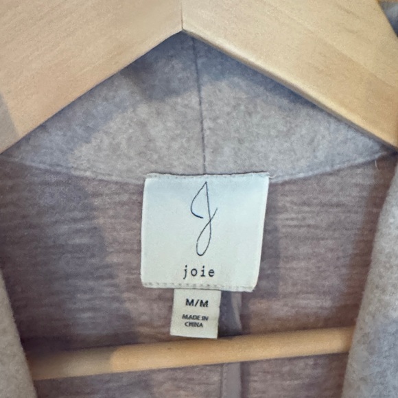 Joie Light Beige Open Front Coat - Picture 2 of 4